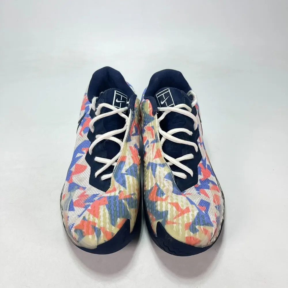 NikeCourt Air Zoom Vapor Cage 4 Royal Pulse White Camo AA1626-101 Women's Size 9